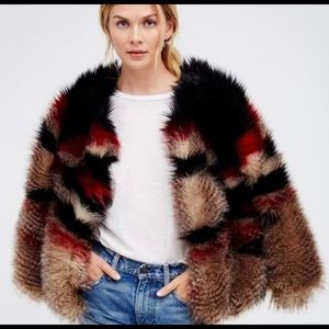 Free People faux fur jacket